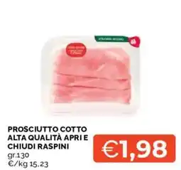 Mercatò PROSCIUTTO COTTO ALTA QUALITÀ APRI E CHIUDI RASPINI offerta