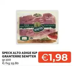 Mercatò Speck Alto Adige IGP Granterre Senfter offerta