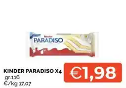 Mercatò Kinder Paradiso offerta