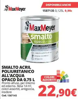 Brico Io MaxMeyer smalto opaco all'acqua offerta