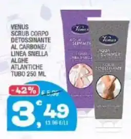 Splendidi e Splendenti Venus Scrub Corpo Detossinante Al Carbone/Linea Snella Alghe Atlantiche offerta