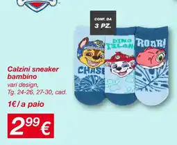 KiK Calzini sneaker bambino offerta