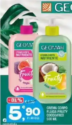 Splendidi e Splendenti Crema corpo nutriente Geomar offerta