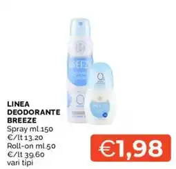 Mercatò LINEA DEODORANTE BREEZE offerta