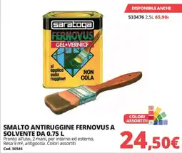 Brico Io SMALTO ANIRUGGINE FERNOVUS A SOLVENTE offerta
