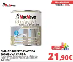 Brico Io MaxMeyer SMALTO DIRETTO PLASTICA offerta