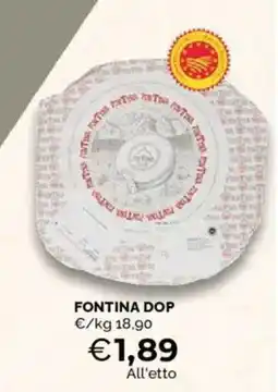 Mercatò Fontina dop offerta