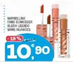 Splendidi e Splendenti MAYBELLINE FARD SUNKISSER BLUSH LIQUIDO offerta