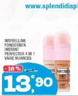 Splendidi e Splendenti MAYBELLINE FONDOTINTA INSTANT PERFECTOR 4 IN 1 offerta