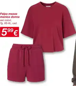 KiK Felpa mezza manica donna offerta
