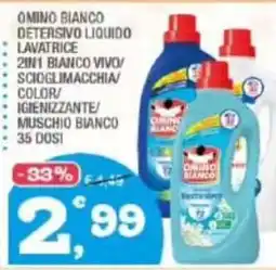 Splendidi e Splendenti Omino Bianco Detersivo Liquido Lavatrice offerta