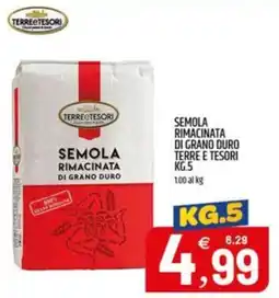 Ard Discount SEMOLA RIMACINATA DI GRANO DURO TERRE E TESORI offerta