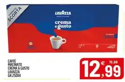 Ard Discount Caffè Macinato Crema & Gusto Lavazza offerta