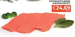 Mercatò Fettine sottilissime di bovino adulto offerta