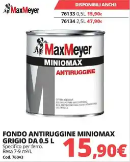 Brico Io FONDO ANTIRUGGINE MINIOMAX GRIGIO offerta