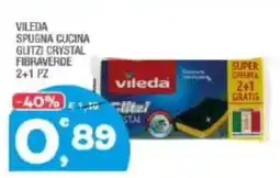 Splendidi e Splendenti VILEDA SPUGNA CUCINA GLITZI CRYSTAL FIBRAVERDE offerta