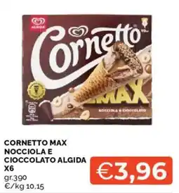 Mercatò Cornetto Max Nocciola e Cioccolato Algida offerta