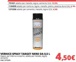 Brico Io VERNICE SPRAY TARGET NERO offerta