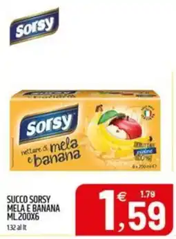 Ard Discount Sorsy nettare di mela e banana offerta