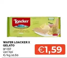Mercatò WAFER LOACKER X GELATO offerta