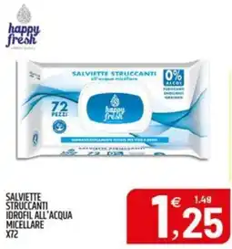 Ard Discount Salviette struccanti idrofil all'acqua micellare happy fresh offerta