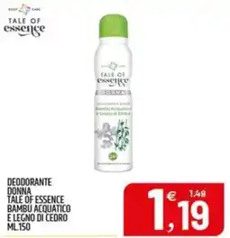 Ard Discount DEODORANTE DONNA TALE OF ESSENCE offerta