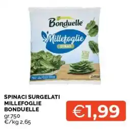 Mercatò SPINACI SURGELATI MILLEFOGLIE BONDUELLE offerta
