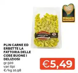Mercatò PLIN CARNE ED ERBBETTE LA FATTORIA DELLE COSE BUONE I DELIZIOSI offerta