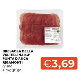 Mercatò Bresaola della Valtellina IGP Punta d'Anca Rigamonti offerta