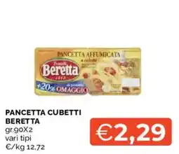 Mercatò PANCETTA CUBETTI BERETTA offerta