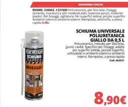 Brico Io Schiuma universale poliuretanica giallo saratoga offerta