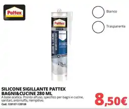 Brico Io Silicone sigillante Pattex Bagni&Cucine offerta