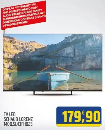 Ard Discount TV LED SCHAUB LORENZ offerta