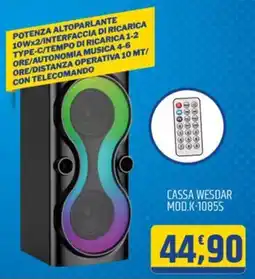 Ard Discount CASSA WESDAR MOD.K-1085S offerta