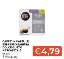 Mercatò CAFFE' IN CAPSULE ESPRESSO BARISTA DOLCE GUSTO NESCAFE offerta