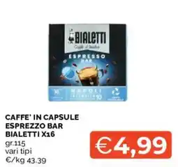 Mercatò Caffè in capsule Espresso Bar Bialetti offerta
