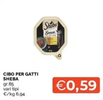 Mercatò CIBO PER GATTI SHEBA offerta