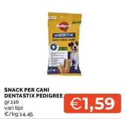 Mercatò SNACK PER CANI DENTASTIX PEDIGREE offerta