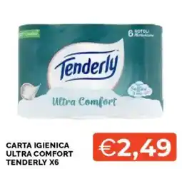 Mercatò CARTA IGIENICA ULTRA COMFORT TENDERLY X6 offerta