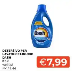Mercatò Detersivo per lavatrice liquido Dash offerta