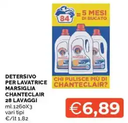 Mercatò Detersivo per lavatrice Chanteclair offerta