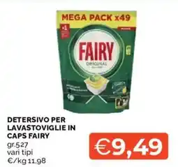Mercatò Detersivo per lavastoviglie in caps Fairy offerta
