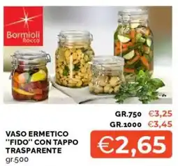 Mercatò VASO ERMETICO "FIDO" CON TAPPO TRASPARENTE offerta