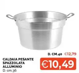 Mercatò CALDAIA PESANTE SPAZZOLATA ALLUMINIO offerta