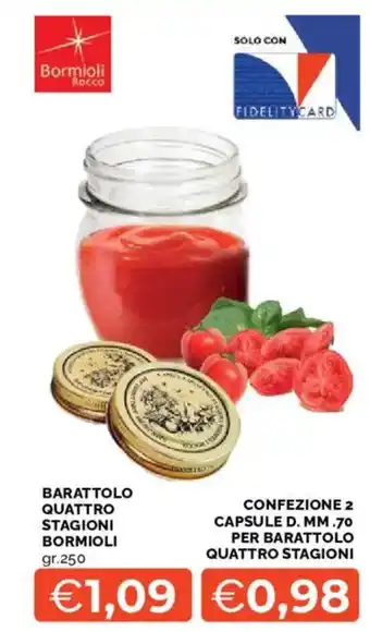 Mercatò Barattolo quattro stagioni Bormioli offerta