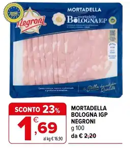 Iperal Mortadella Bologna IGP Negroni offerta