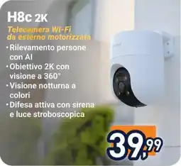 Trony H8c 2K Telecamera Wi-Fi da esterno motorizzata offerta