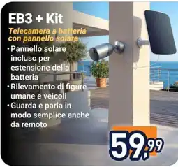 Trony EB3 + Kit Telecamera a batteria con pannello solare offerta