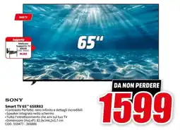 MediaWorld SONY Smart TV 65” 65XR83 offerta