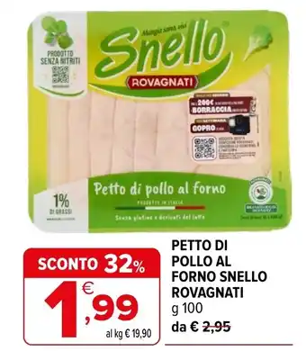 Iperal Petto di pollo al forno Snello Rovagnati offerta